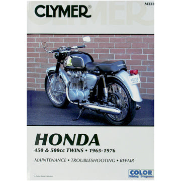 CLYMER Manual - Honda - 450/500 Twins CM333