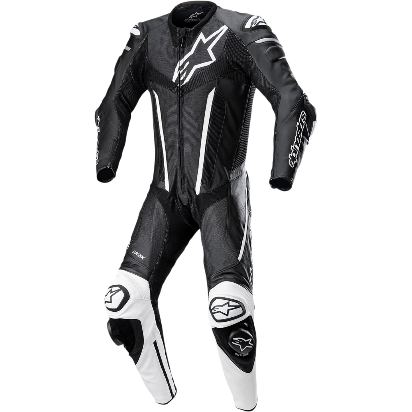 ALPINESTARS Fusion 1-Piece Suit - Black/White - US 42 / EU 52 3153022-12-52