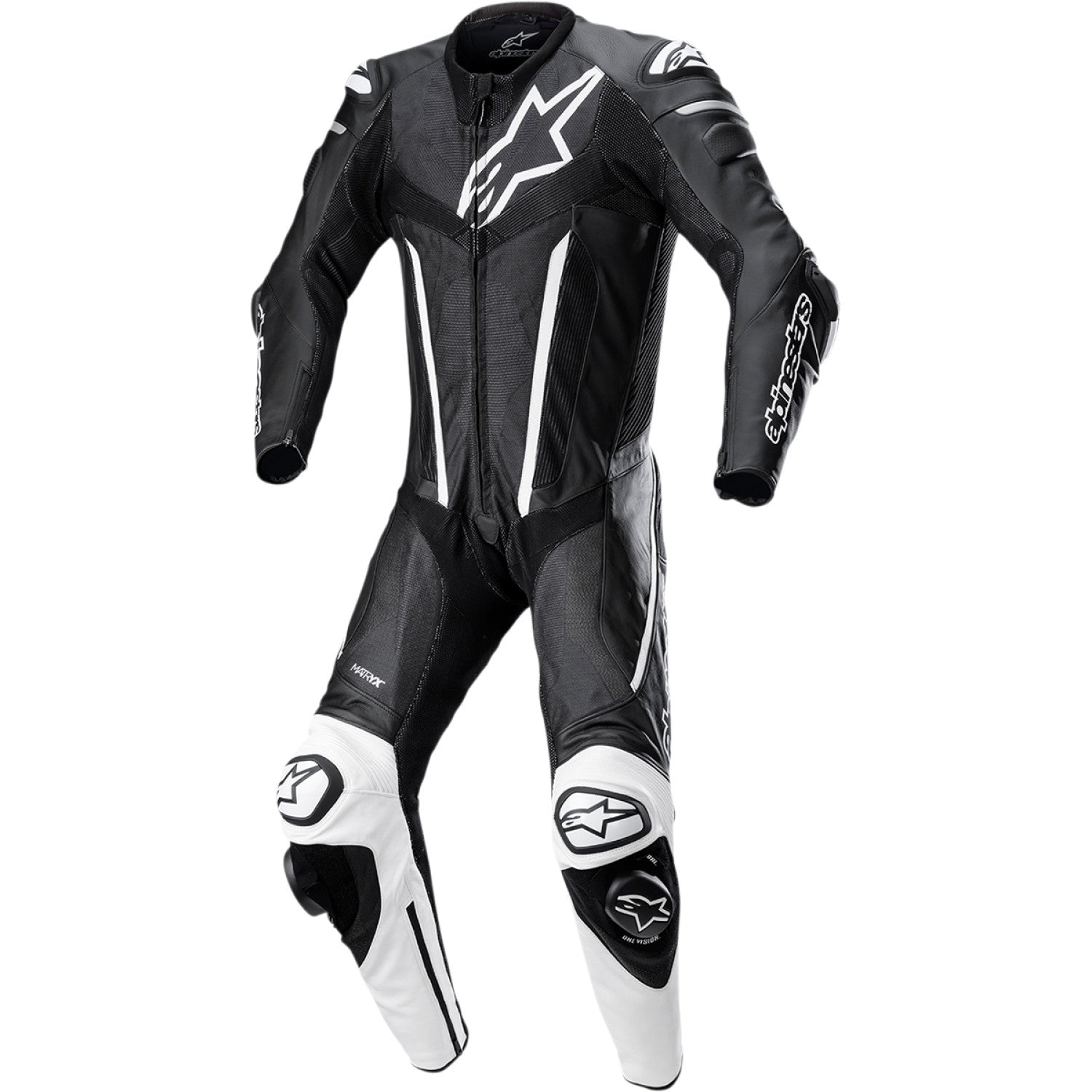 ALPINESTARS Fusion 1-Piece Suit - Black/White - US 48 / EU 58 3153022-12-58