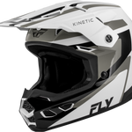 FLY Racing Kinetic Sync Helmet - White / Black / Grey