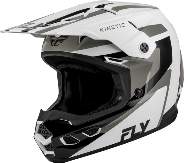 FLY Racing Kinetic Sync Helmet - White / Black / Grey