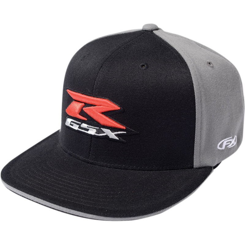 FACTORY EFFEX GSX-R Flexfit? Hat - Black/Gray - Large/XL 15-88448