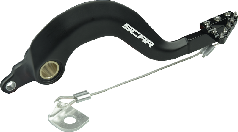 Scar Racing Rear Brake Pedal - Black - Yamaha YZ 125/250