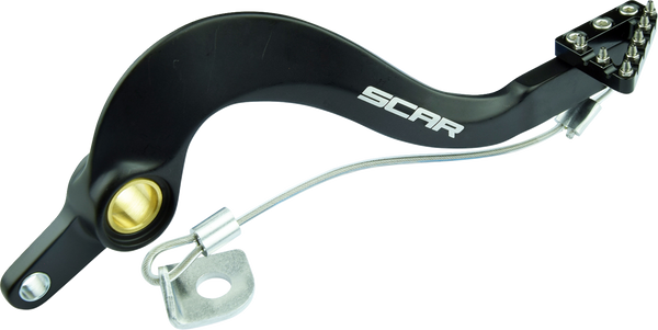 Scar Racing Rear Brake Pedal - Black - Yamaha YZ/WR