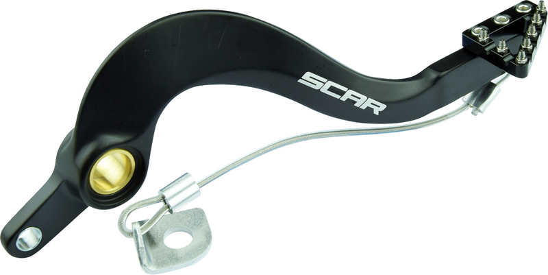 Scar Racing Rear Brake Pedal - Black - Yamaha YZ/WR