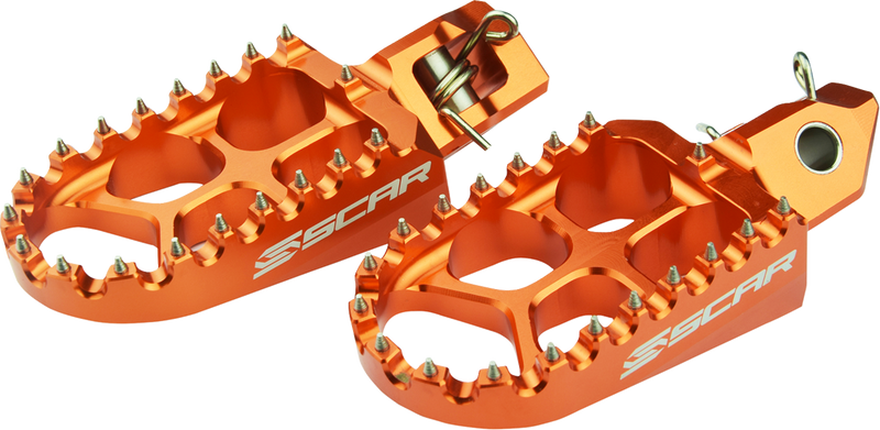 Scar Racing Evo Foot Pegs - Orange - Gas Gas/Husqvarna/KTM