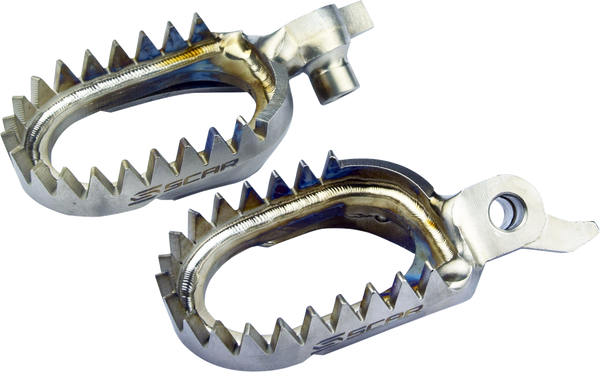 Scar Racing Anti-Mud Foot Pegs - Titanium - Yamaha WR/YZ