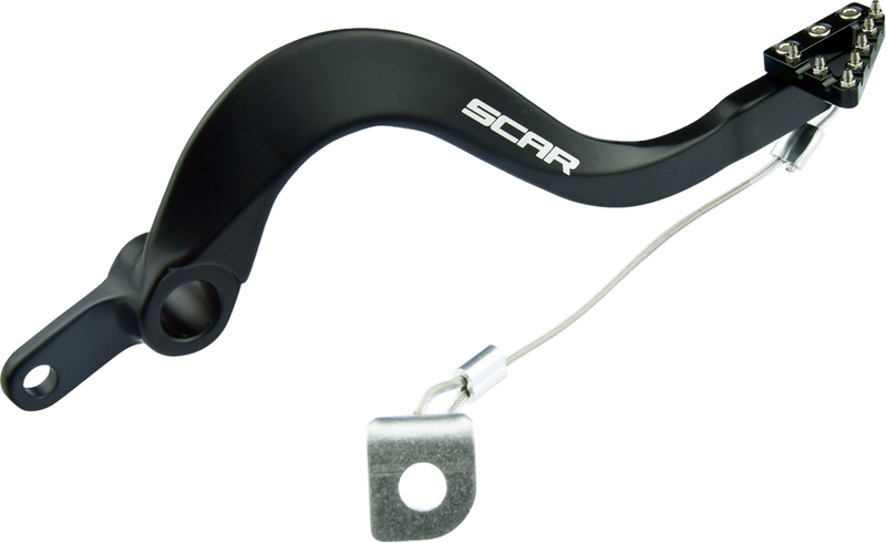Scar Racing Rear Brake Pedal - Black - Kawasaki 250/450