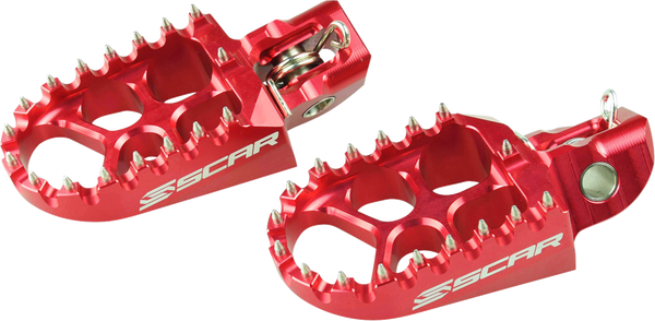 Scar Racing Evo Foot Pegs - Red - Husqvarna/KTM/Gas Gas