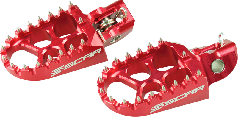 Scar Racing Evo Foot Pegs - Red - Husqvarna/KTM/Gas Gas