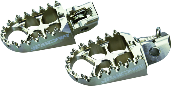 Scar Racing Evo Foot Pegs - Silver - Husqvarna/KTM/Gas Gas