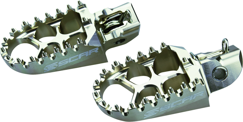 Scar Racing Evo Foot Pegs - Silver - Husqvarna/KTM/Gas Gas