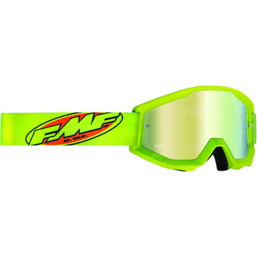 FMF Youth PowerCore Goggles - Core - Yellow - Gold Mirror F-50055-00003