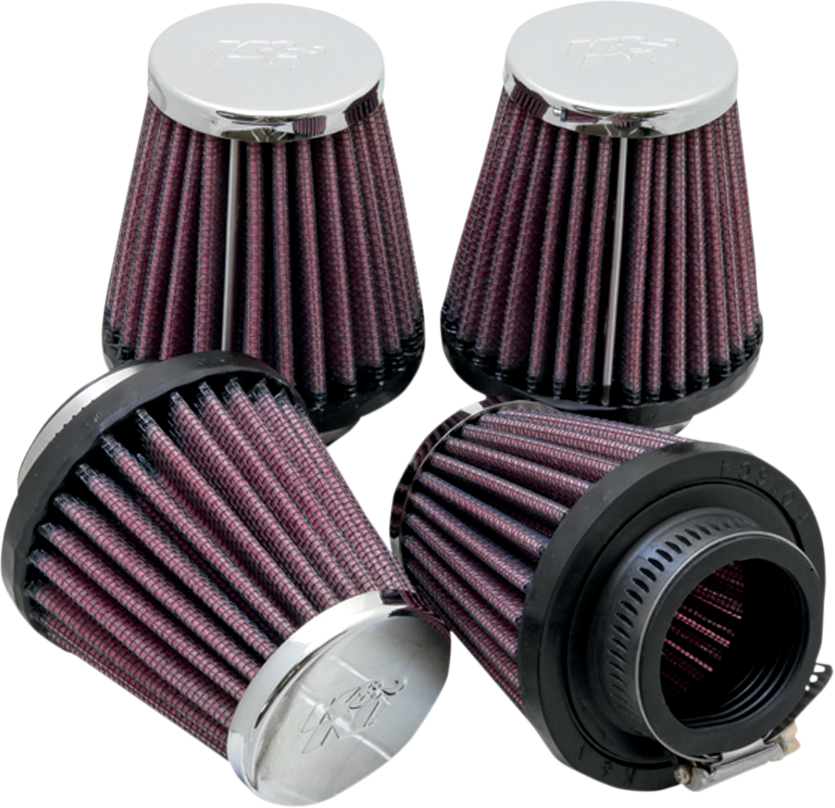 K & N Clamp-On Air Filters - Honda/Kawasaki/Suzuki RC-2314