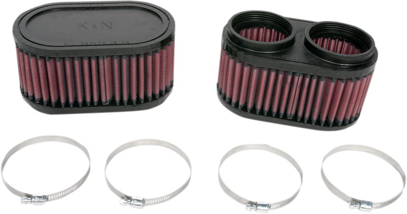 K & N Clamp-On Air Filters - Suzuki/Yamaha RU-2922