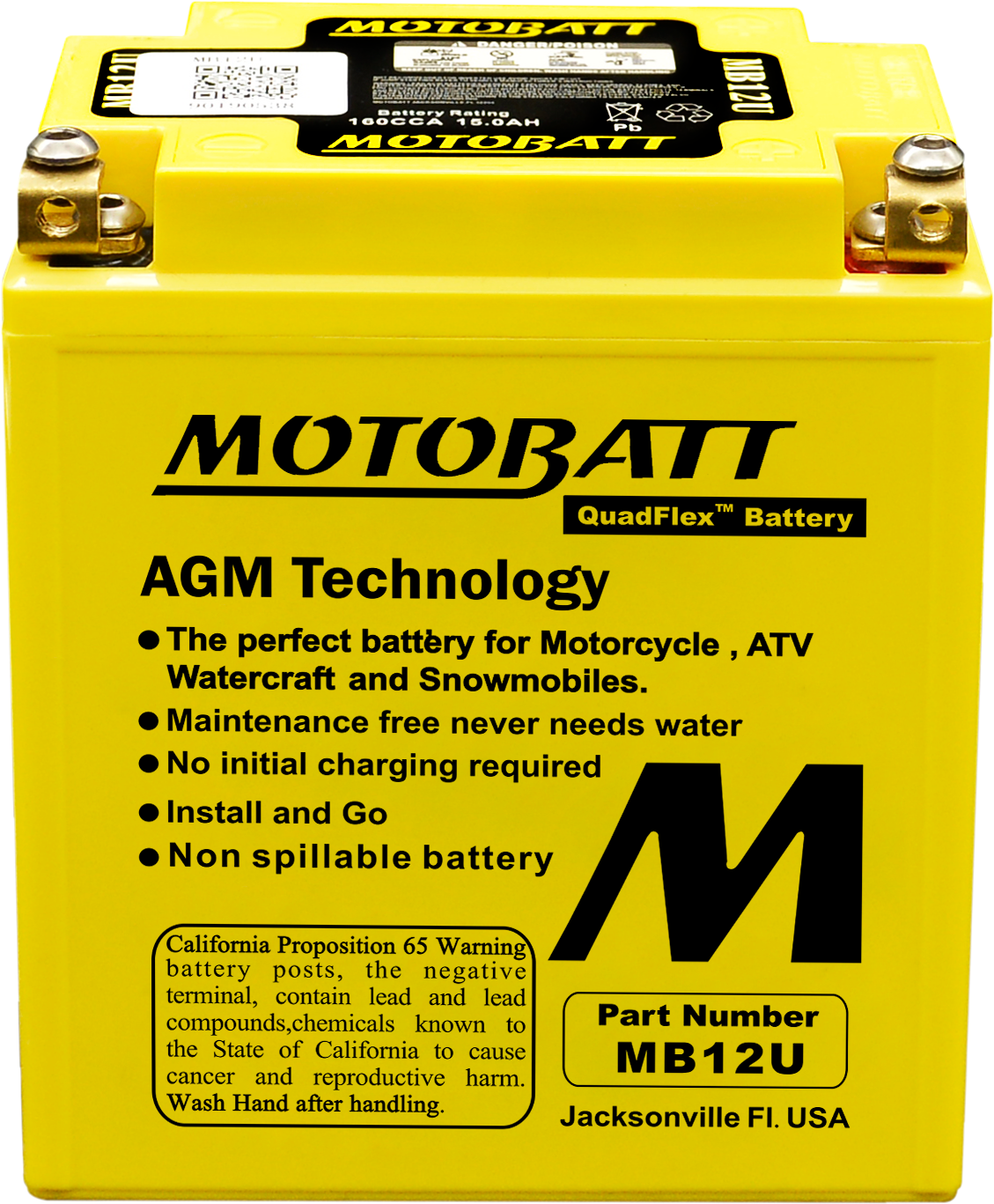 Battery Mb12u Sealed Factory Activated