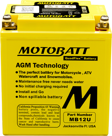 Battery Mb12u Sealed Factory Activated