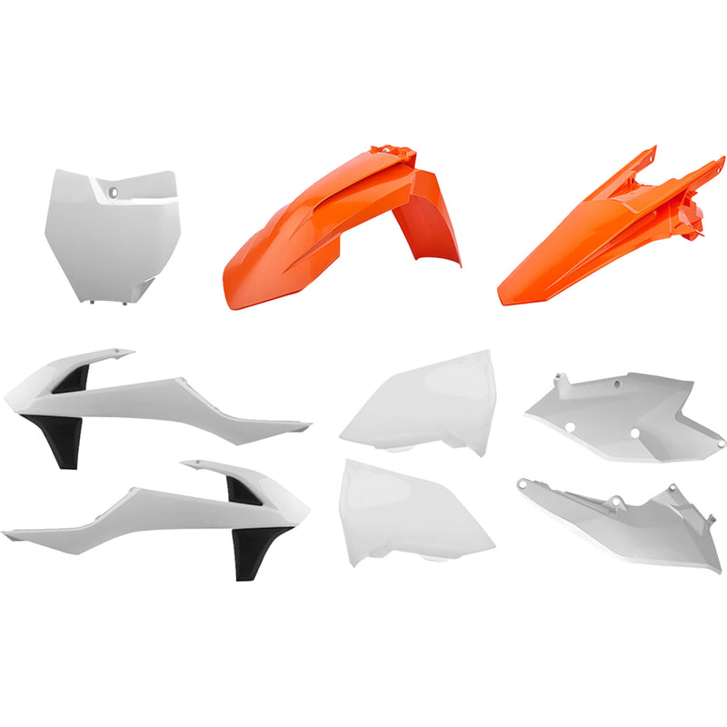 POLISPORT Body Kit - '17 OEM Orange/White - SX/SX-F/XC 90706 by Polisport