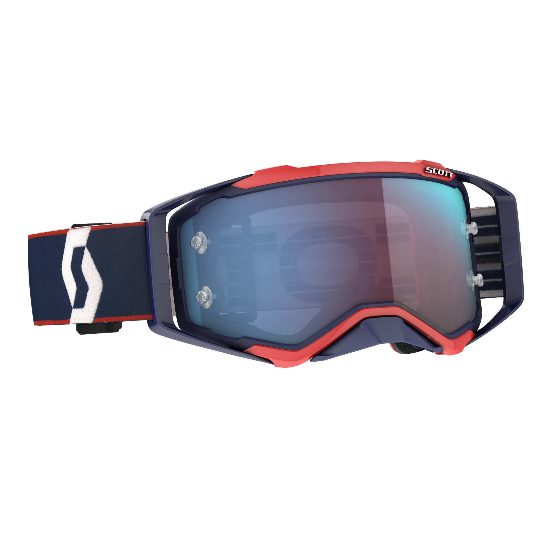 Prospect Goggle Retro Blue/Red Blue Chrome Works Lens