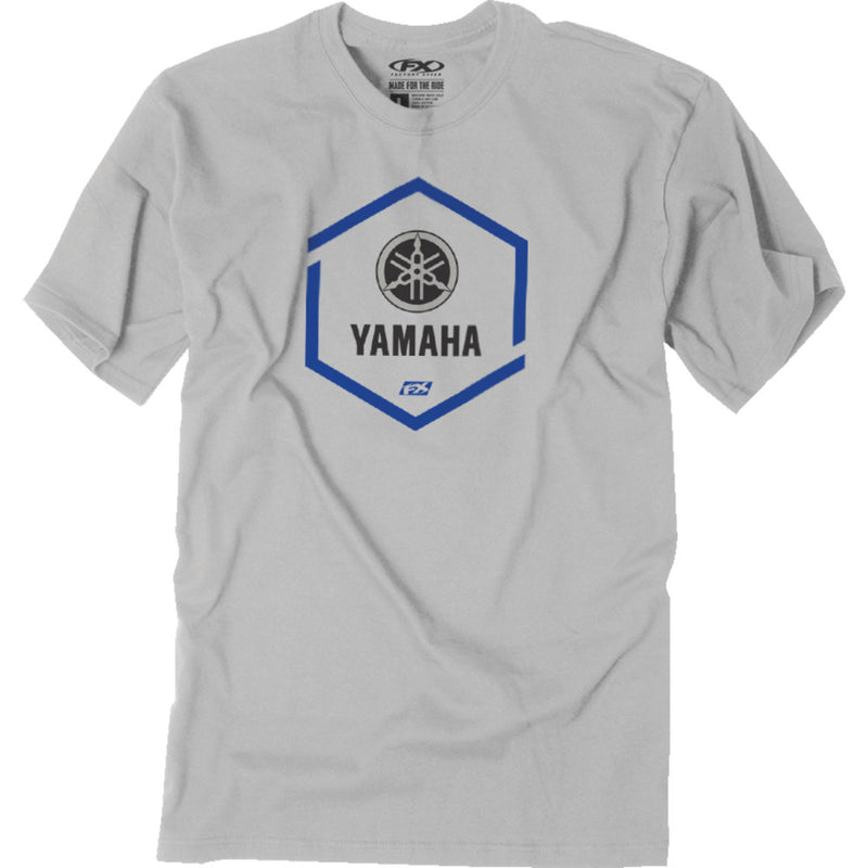 FACTORY EFFEX Yamaha Hexagon T-Shirt - Gray - Large 26-87204