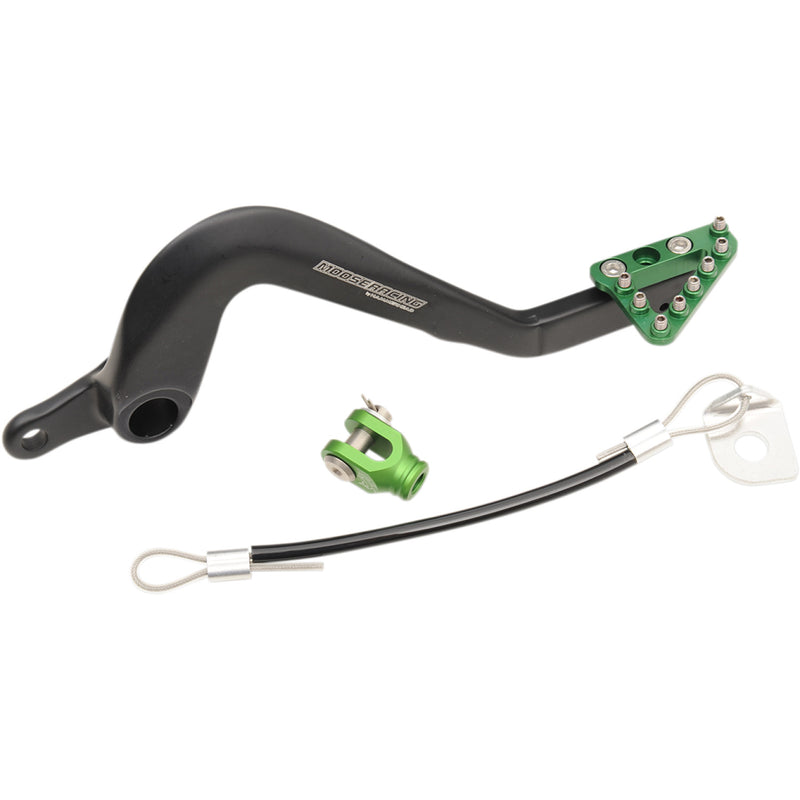 Moose Racing Brake Pedal - Green - Kawasaki 82-0343-21-33