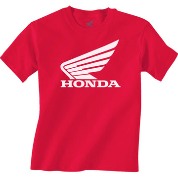 Honda Apparel Youth Honda Wing T-Shirt - Red - Medium NP21S-Y3034-M | T Shirts Childs