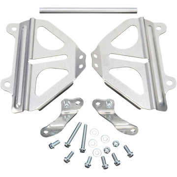 WORKS CONNECTION Radiator Brace Set - Silver - Honda 18-008