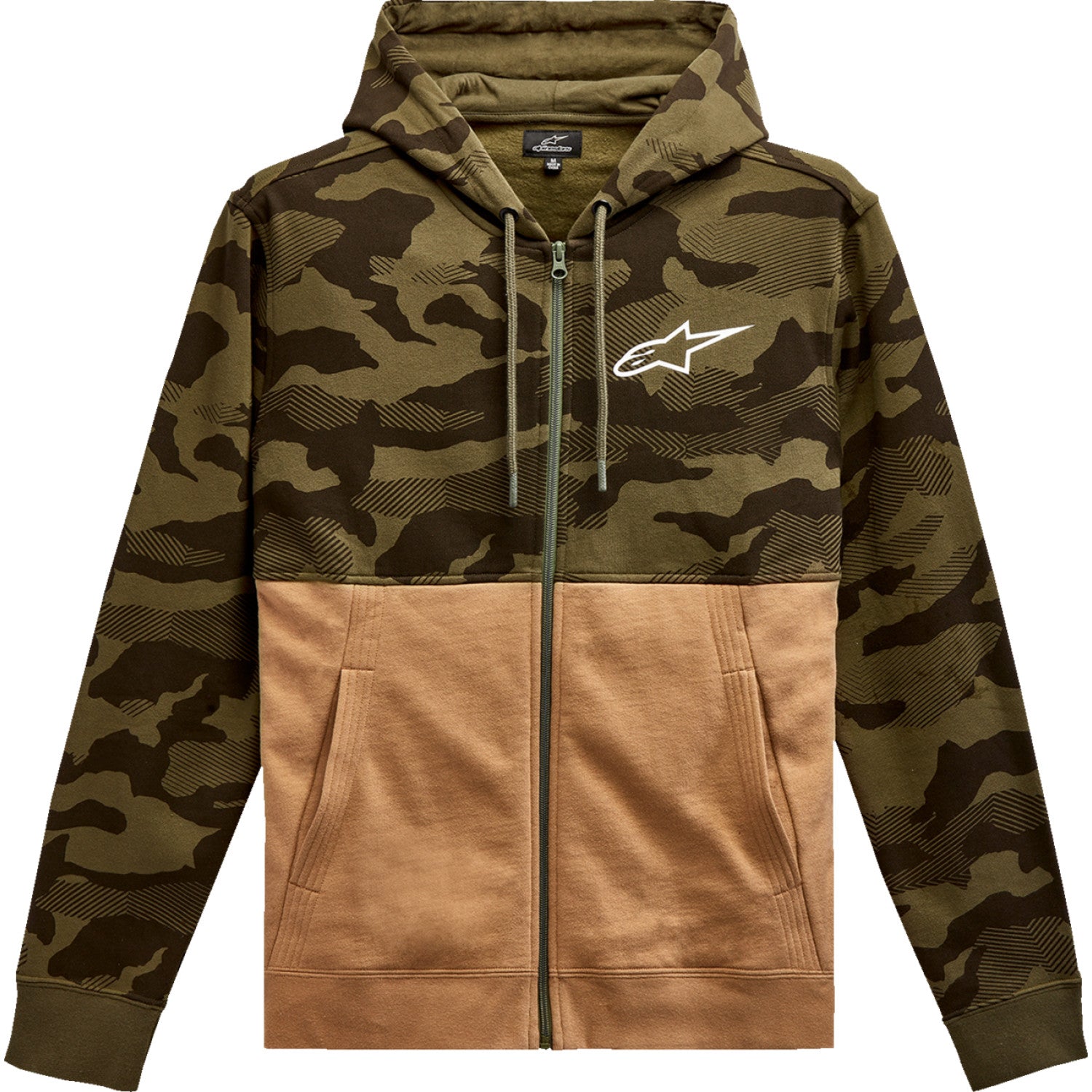 ALPINESTARS Camo Block Hoodie - Military/Sand - Large 1213510506923L