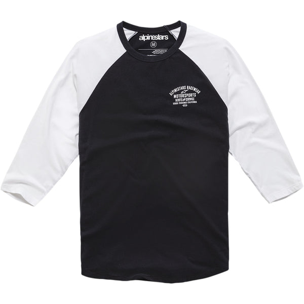 Alpinestars Booted Raglan T-Shirt - Black/White - 2XL 12107100410202X