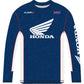 Honda Apparel Honda HRC Long-Sleeve T-Shirt - Navy/White - Small NP21S-M2482-S | T Shirts Mens