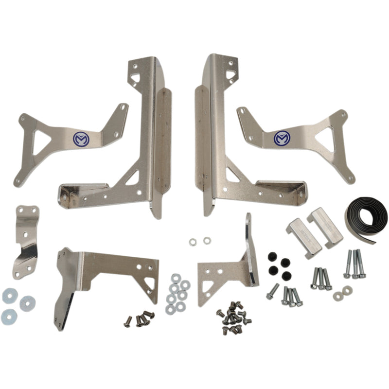 Moose Racing Radiator Braces - Silver - Yamaha 11-5018