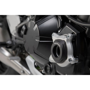 SW-Motech Engine Case Protector - Black/Silver - Kawasaki - Z900 MSS.08.868.10000 | Engine Protectors