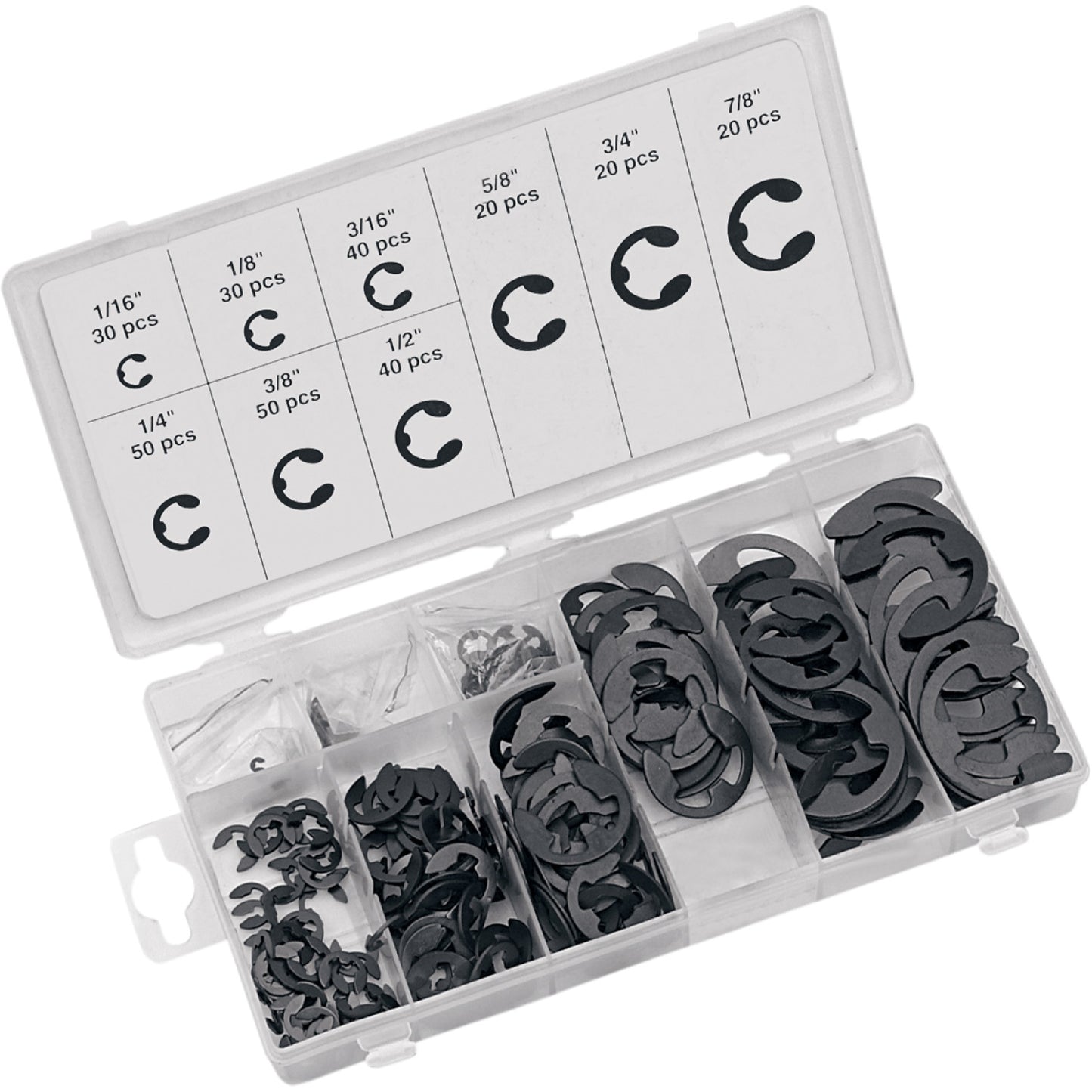 Performance Tool E-Clip Assortment - 300-Piece W5208