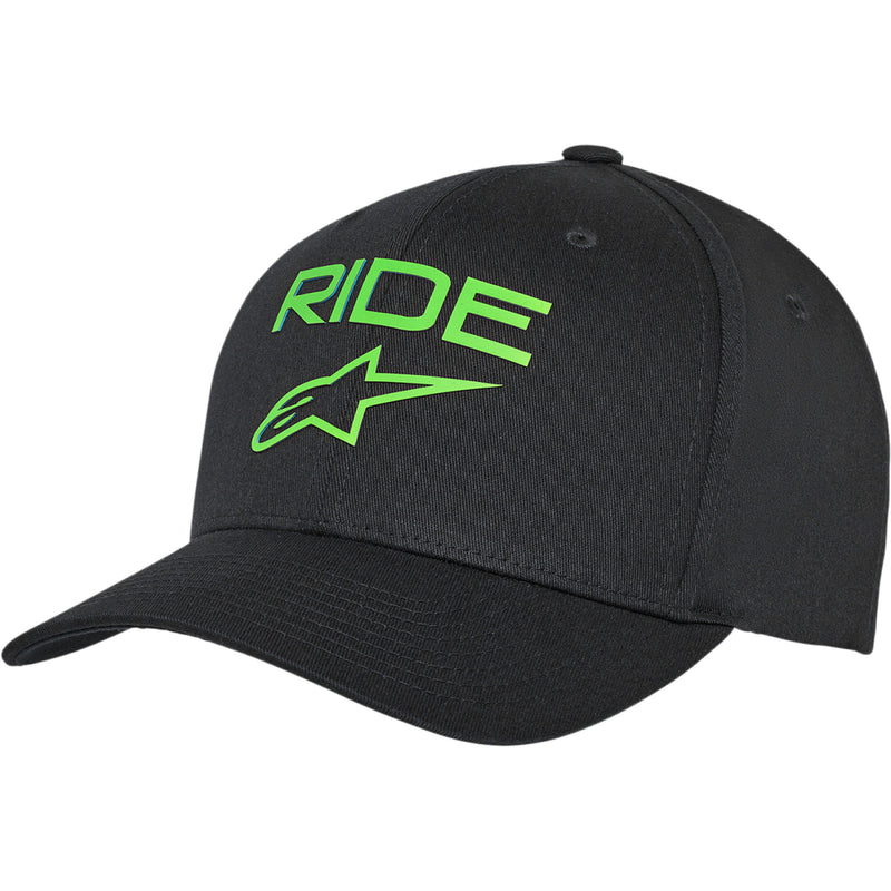 ALPINESTARS Ride Transfer Hat - Black/Green - Large/XL 1211810101060LX