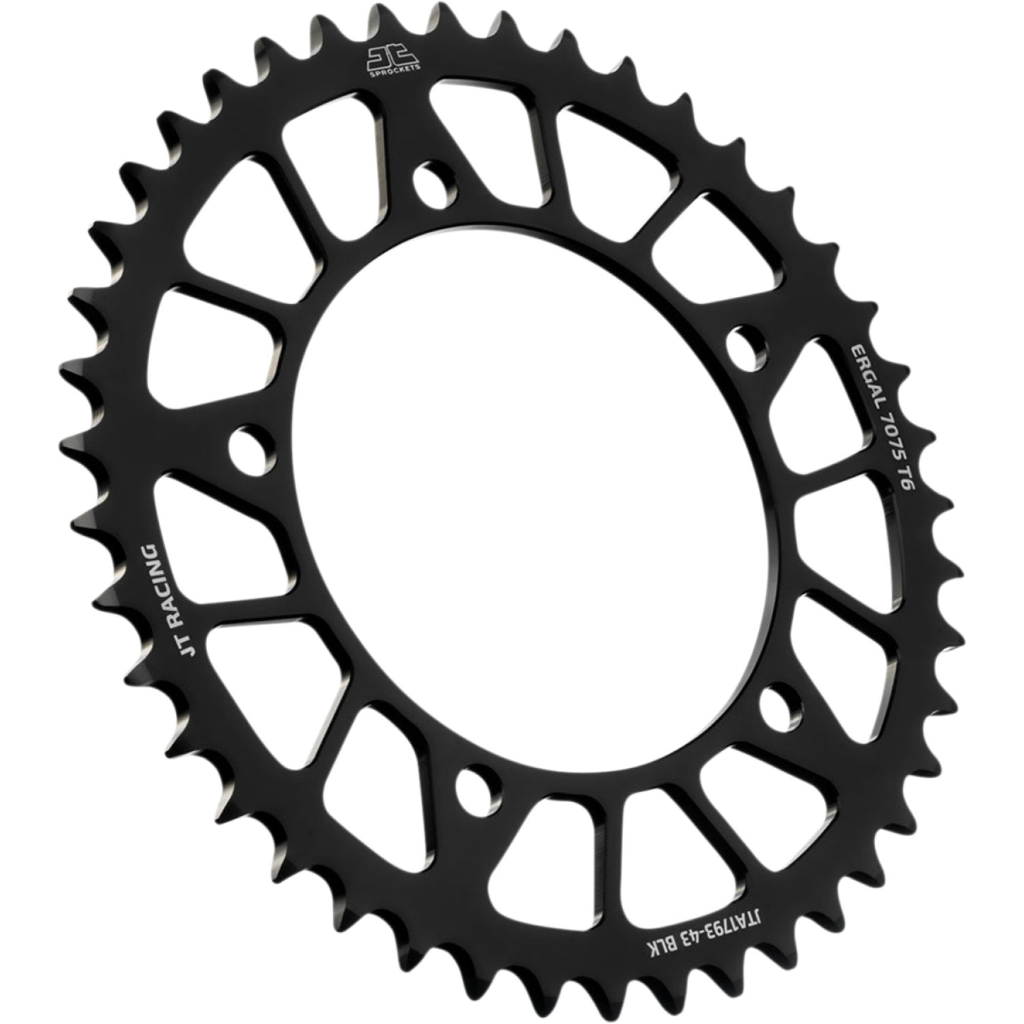 JT SPROCKETS Rear Sprocket - Suzuki - Black - 43-Tooth JTA1793.43BLK by JT Rear Sprockets   Aluminum/Alloy