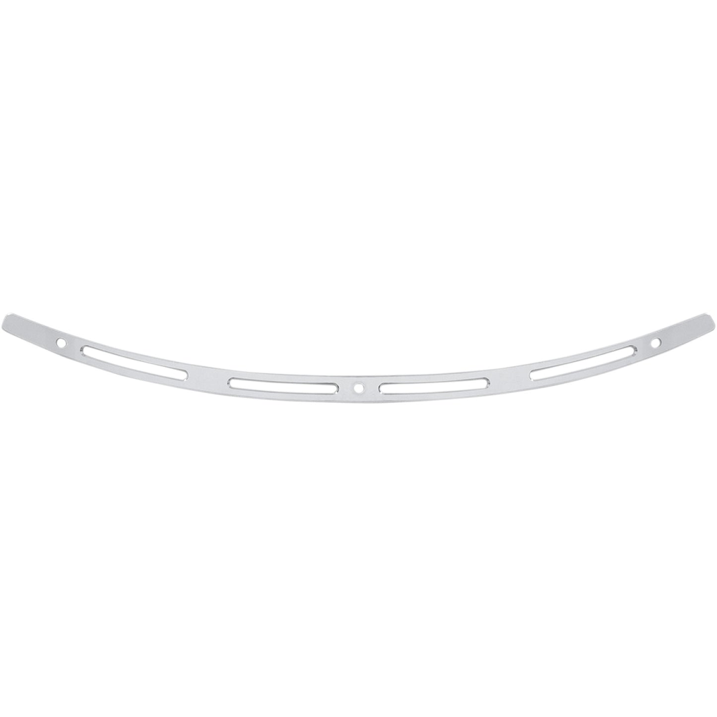 Memphis Shades Windshield Trim - Polished - Slots - '96-'13 FLH MEM0945