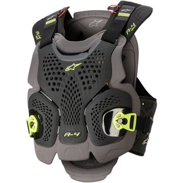 ALPINESTARS A-4 Max Chest Guard - Black/Anthracite/Yellow Fluo - XS/S 67015201155XS/S