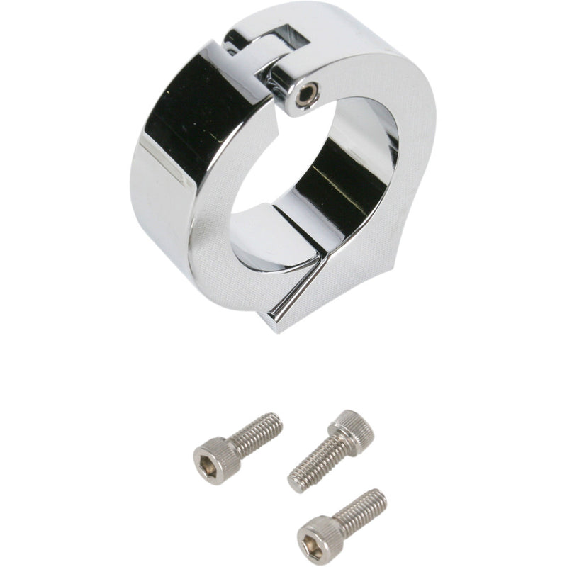 Dakota Digital Clamp Mount - For 1.50" Handlebar - 3-3/8" Gauge Cups - Chrome BKT-3350