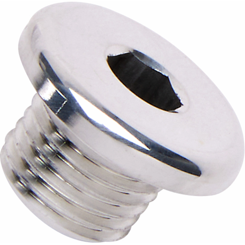 WORKS CONNECTION Radiator Drain Plug - Silver - Honda/Kawasaki 24-634