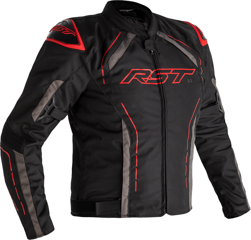 RST S1 CE Textile Jacket - Black/Grey/Red - 2XL