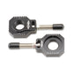 Chain Adjuster Blocks Black Husq/Ktm