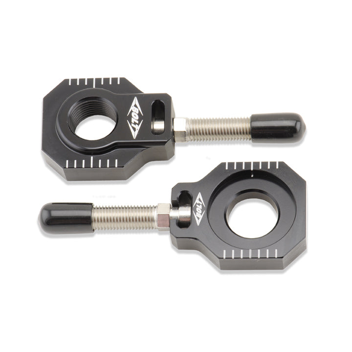 Chain Adjuster Blocks Black Husq/Ktm
