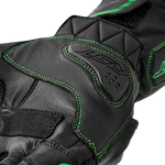 RST S1 CE Leather Glove - Black/Fluro Green - 2XL
