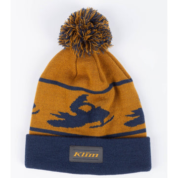 Klim Bomber Beanie Golden Brown - Dress Blues