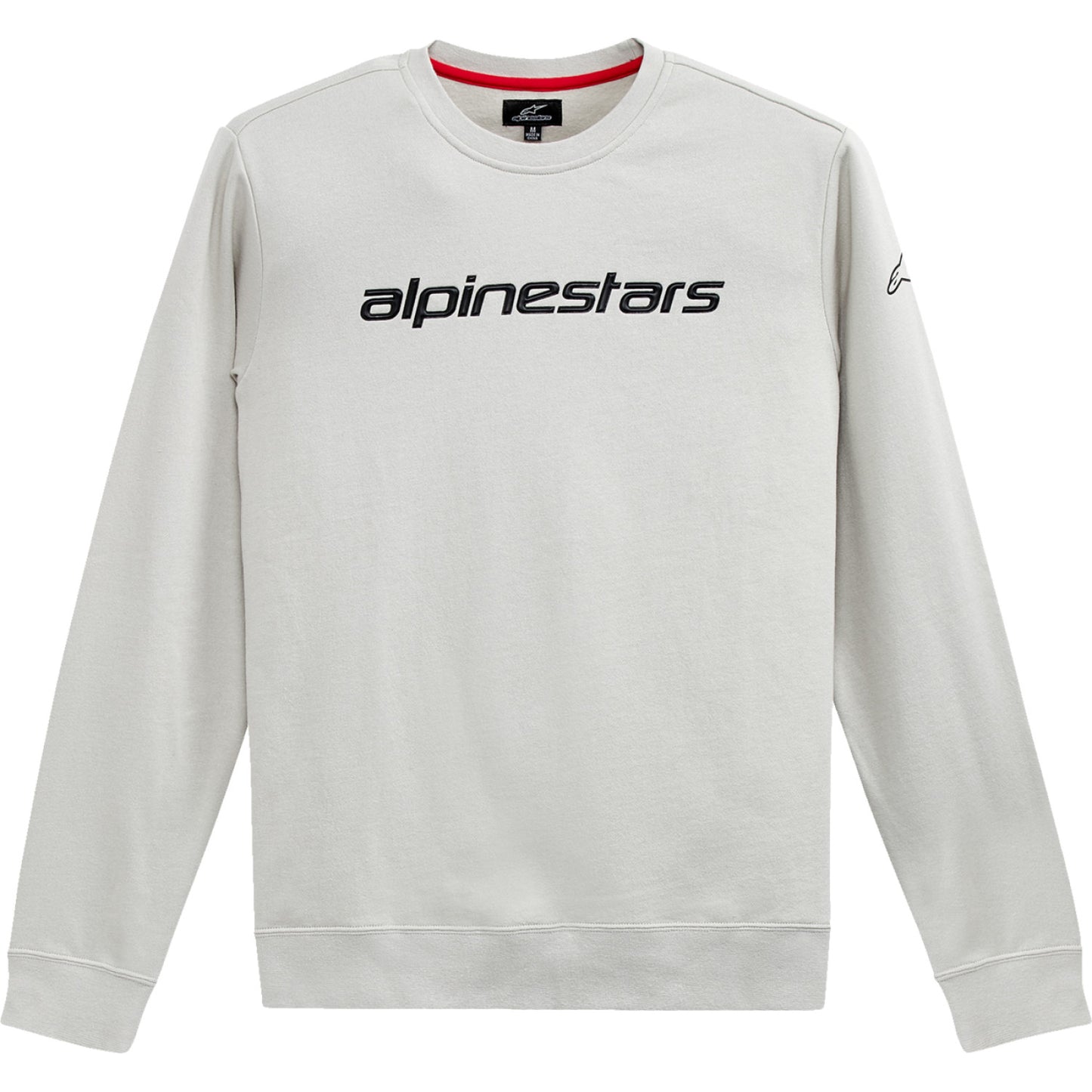 ALPINESTARS Linear Crew Fleece - Silver/Black - Medium 1212513241900M