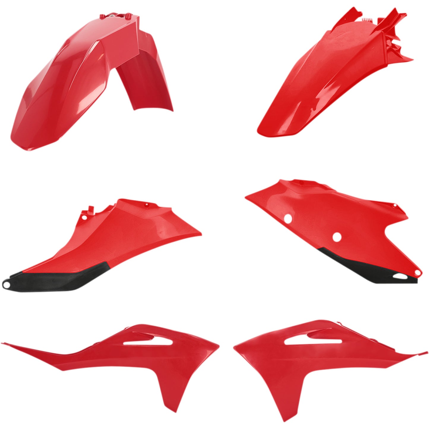Acerbis Standard Replacement Body Kit - Red/Black 2872801018