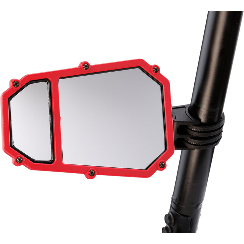 Moose Utility Accent Frame - Side View w/Blind Spot - Red ES2-RED | Mirror Parts
