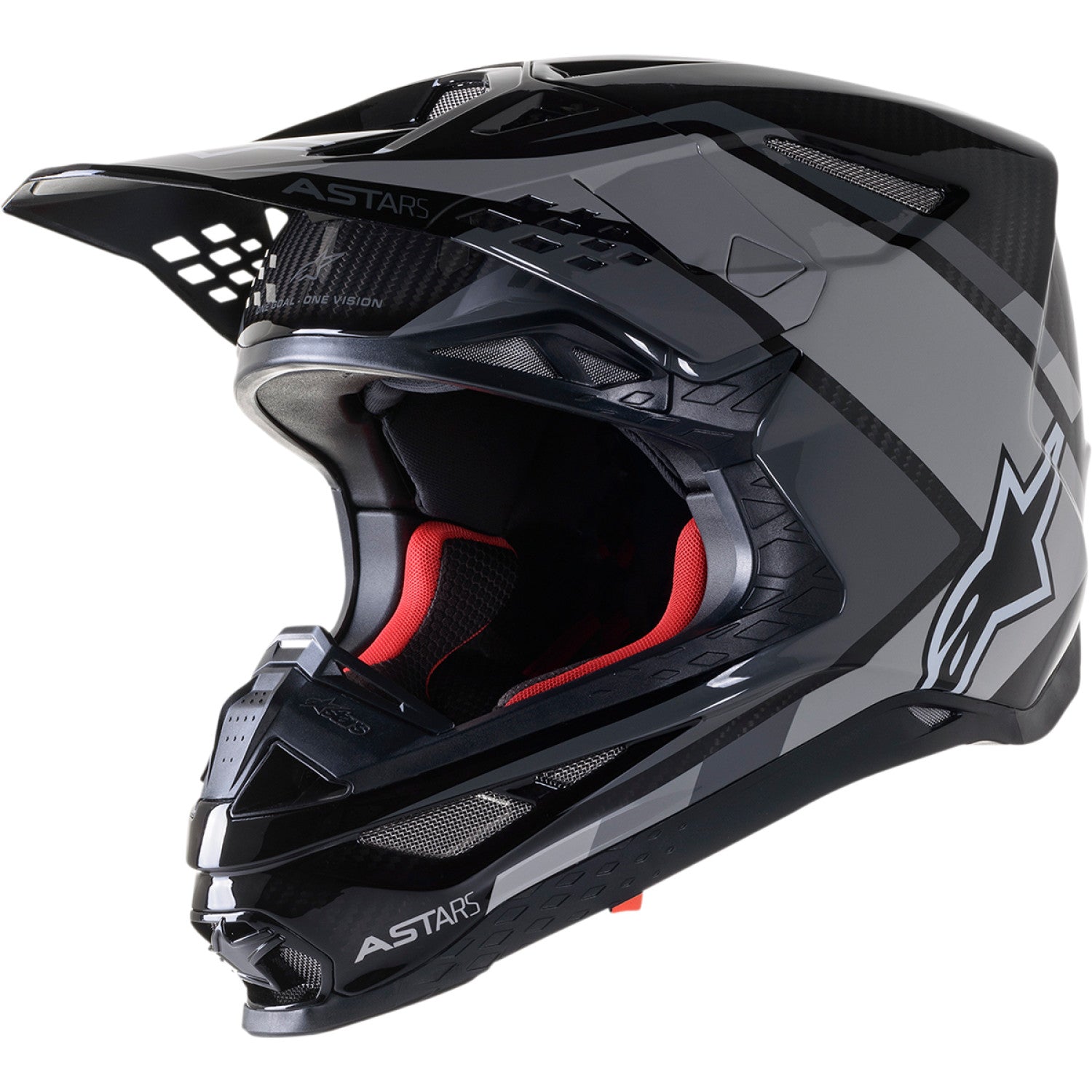 ALPINESTARS Supertech M10 Helmet - Meta 2 - MIPS? - Black/Gray/Gloss - Small 8300422-1195-SM