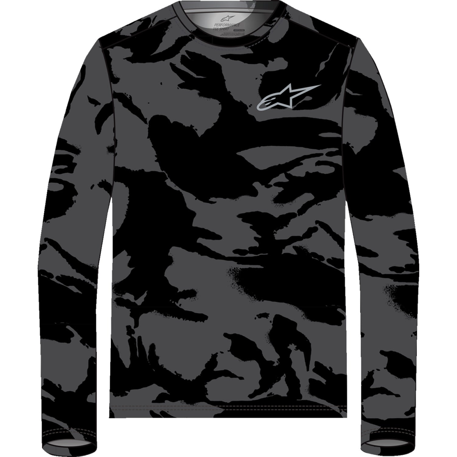 ALPINESTARS Performance Long-Sleeve T-Shirt - Black/Camo - Medium 1214-71010-160-M