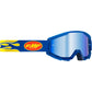 FMF PowerCore Goggles - Flame - Navy - Blue Mirror F-50051-00007